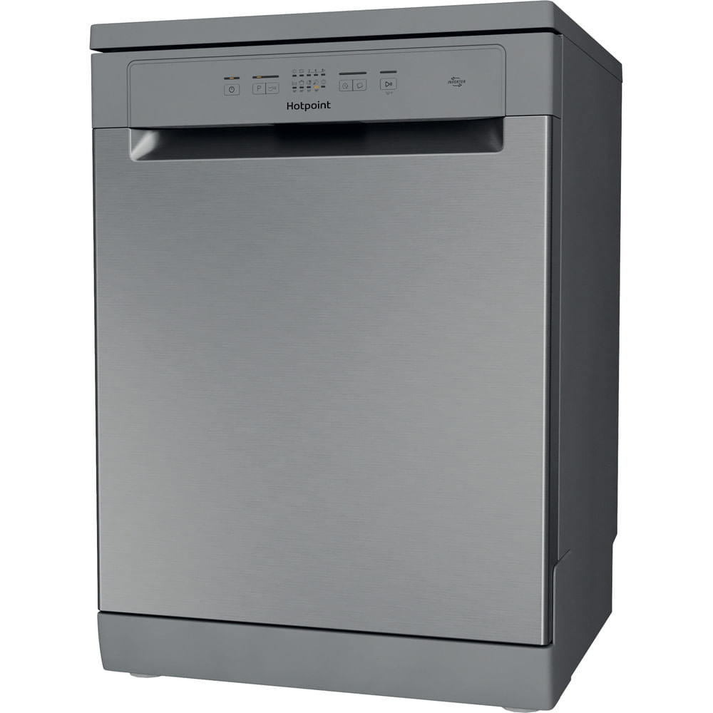 Hotpoint Full Size Freestanding Dishwasher - Inox - 14 Place Settings - E rated - H2F HL626 X UK