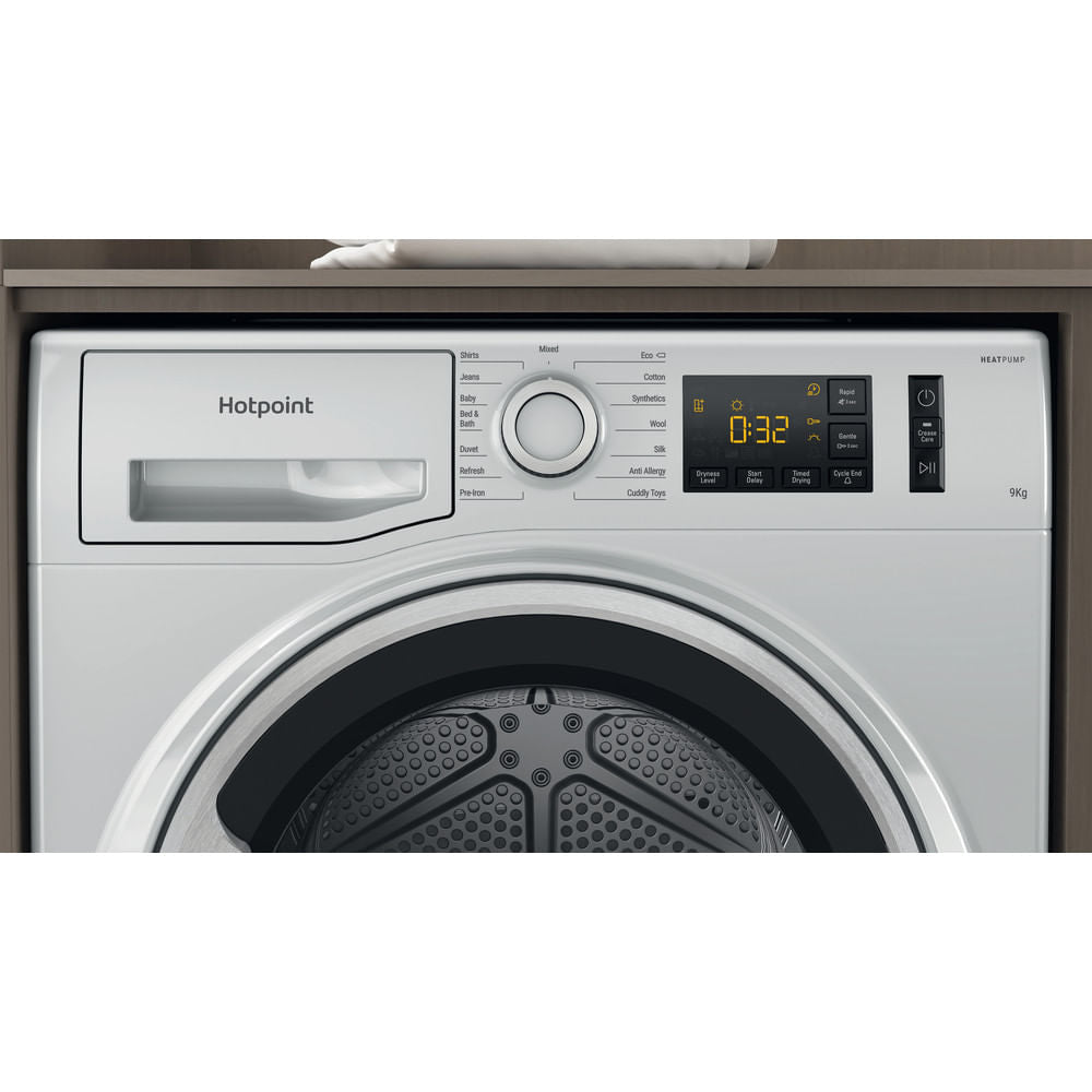 Hotpoint CreaseCare Heat Pump Tumble Dryer - Silver - 9kg - A++ Rated - NT M11 92SSK UK