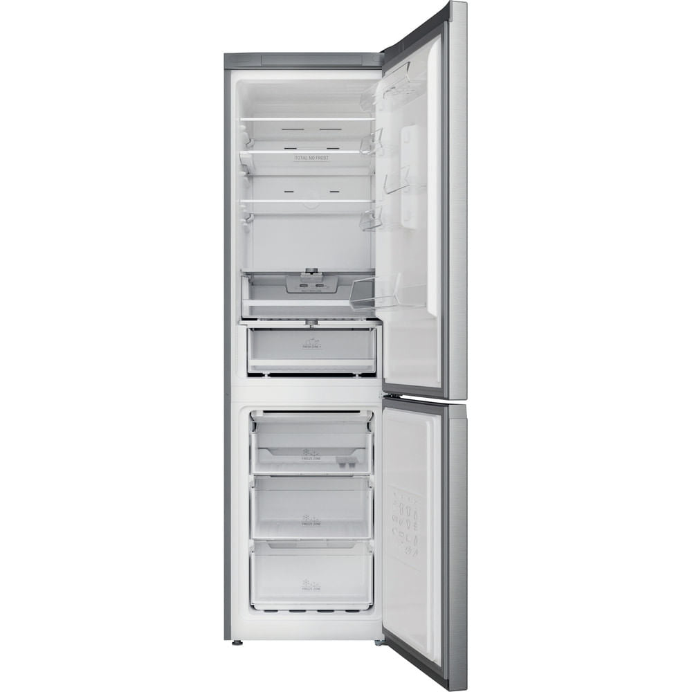 Hotpoint Total No Frost H9X 94T SX 2 Fridge Freezer - Saturn Steel