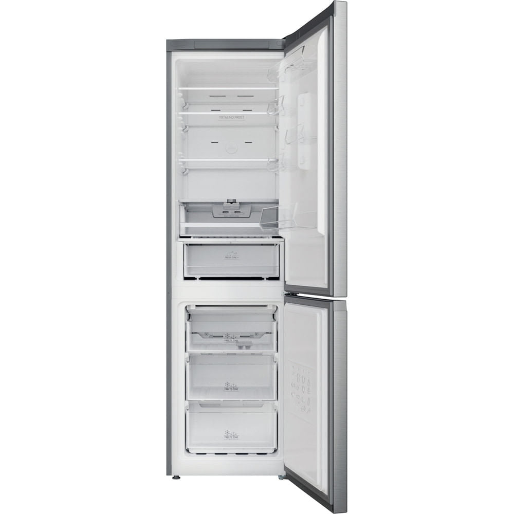 Hotpoint Total No Frost H7X 93T SX M Fridge Freezer - Saturn Steel