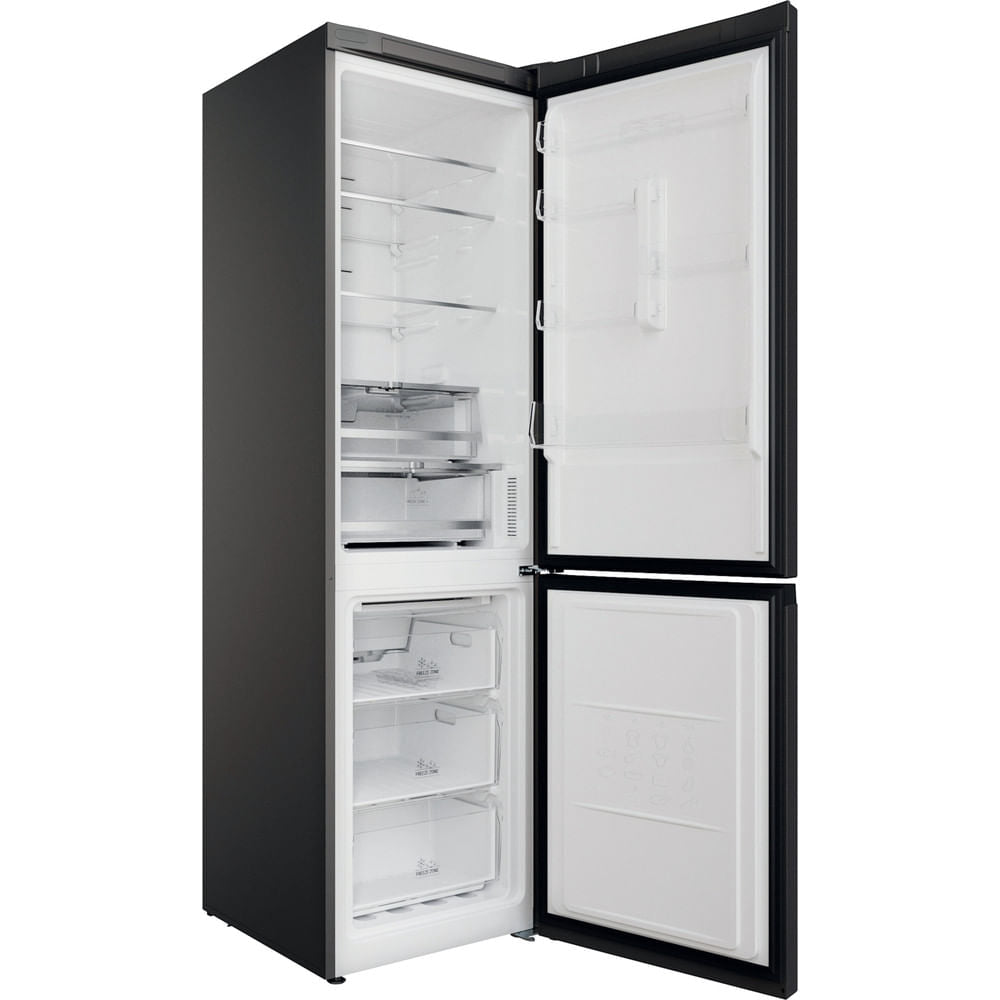 Hotpoint Total No Frost H7X 93T SK M Fridge Freezer - Silver/Black