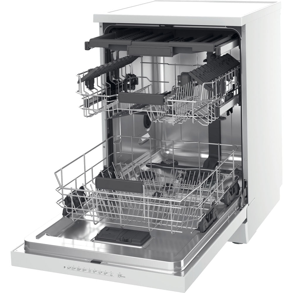 Hotpoint Maxi Space Free Standing Dishwasher - White - 15 Place Setting - D Rated - HD7F HP33 UK