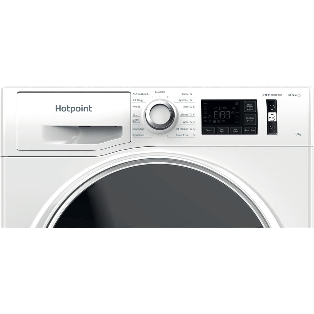 Hotpoint ActiveCare Washing Machine - White - 10kg - 1400RPM - A Rated - NM111046WDAUKN