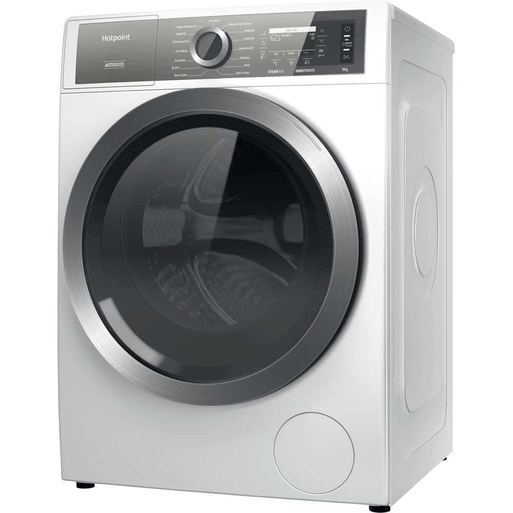 Hotpoint GentlePower Washing Machine - White - 9kg - 1400rpm - A-30% - H8 99AD GPOWER UK