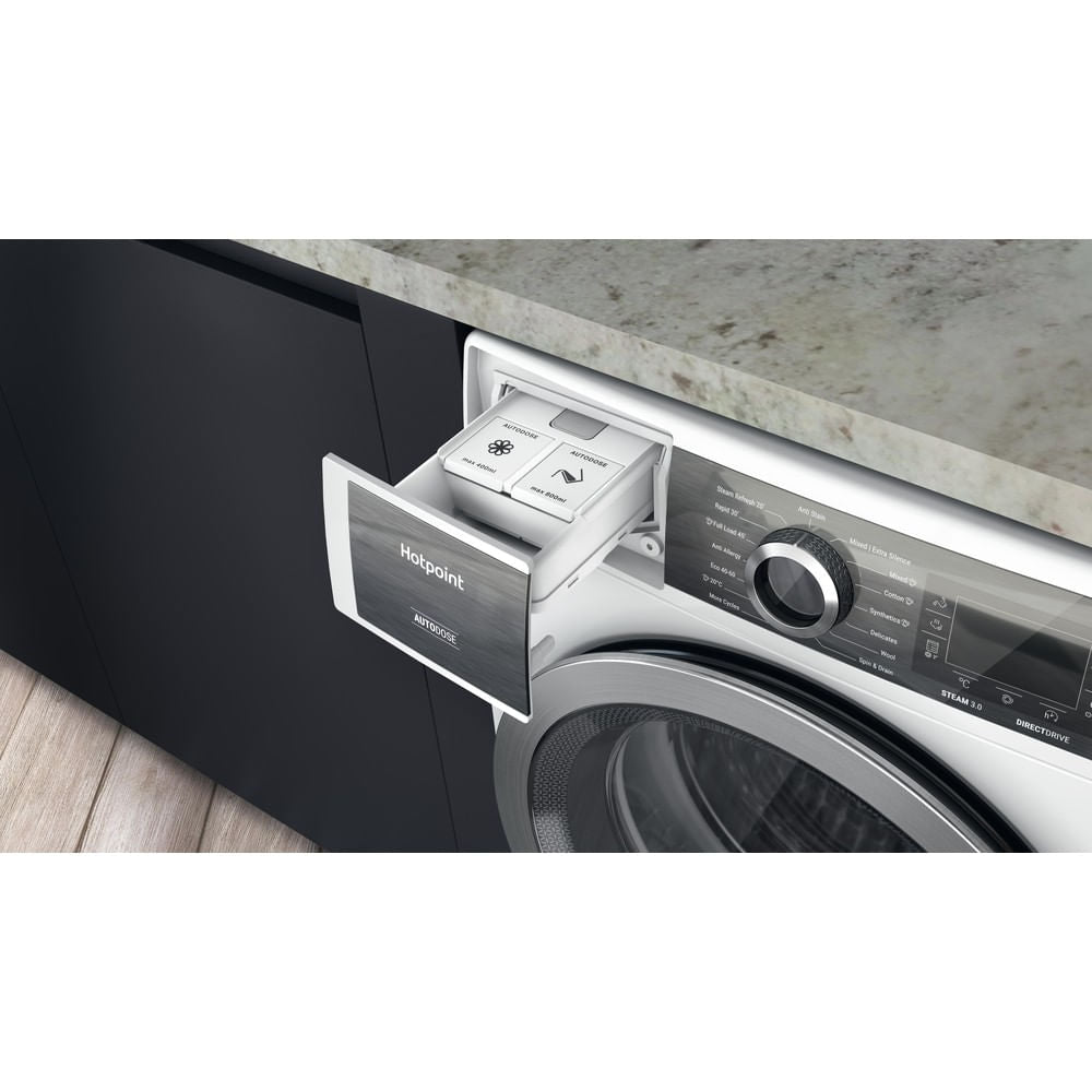 Hotpoint GentlePower Washing Machine - White - 9kg - 1400rpm - A-30% - H8 99AD GPOWER UK