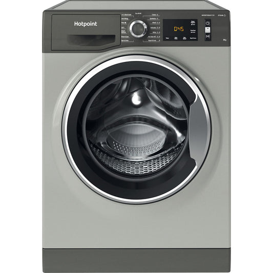 Hotpoint ActiveCare Washing Machine - Graphite - 9kg - 1400rpm - A-20% Rated - NM11 948 GC A UK