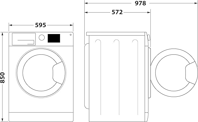 Hotpoint Anti-stain Washing Machine - White - 7kg - 1400rpm - A Rated - NSWM 7469 W UK