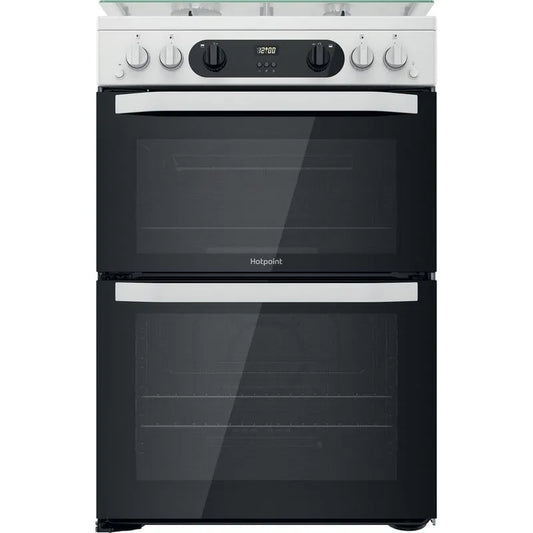 Hotpoint HDM67G0CCW/UK Double Gas Cooker White