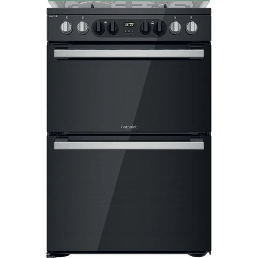 Hotpoint HDM67G8CCB/UK Double Cooker Dual Fuel Black