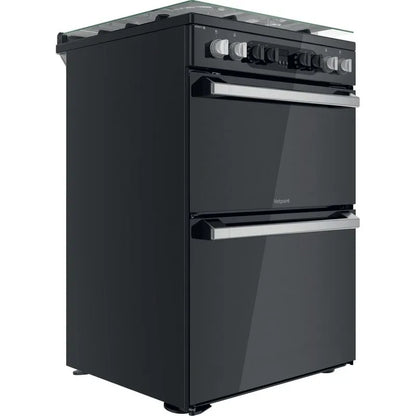 Hotpoint HDM67G8CCB/UK Double Cooker Dual Fuel Black