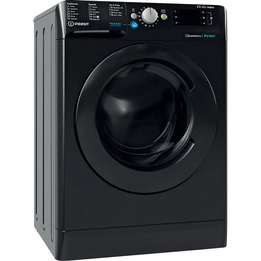 Indesit BDE 86436X B UK N Freestanding Washer Dryer 1400rpm 8kg Black