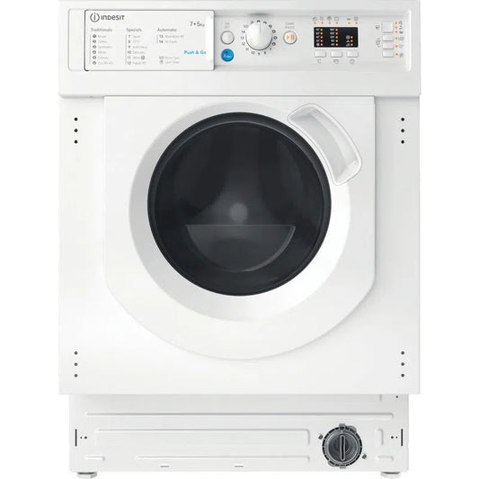 Indesit BI WDIL 75125 UK N Integrated Washer Dryer 7kg+5kg 1200rpm White