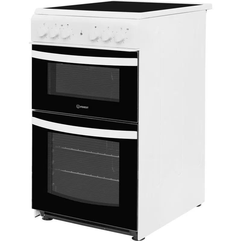 Indesit ID5V92KMW/UK Electric Freestanding Double Cooker 50cm White