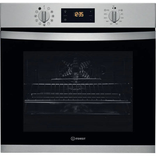 Indesit IFW 3841 P IX UK Built In Self Cleaning Electric Oven Inox