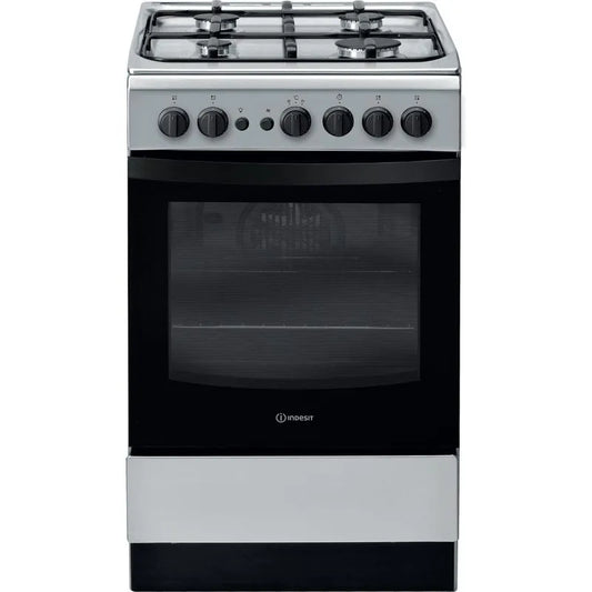 Indesit IS5G1PMSS/UK Gas Freestanding Cooker 50cm Silver