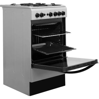 Indesit IS5G1PMSS/UK Gas Freestanding Cooker 50cm Silver