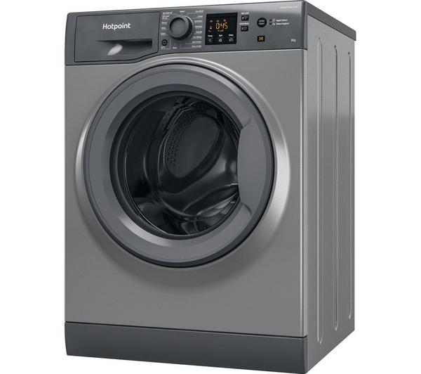 Hotpoint NSWR 845C GK UK N 8 kg 1400 Spin Washing Machine - Graphite