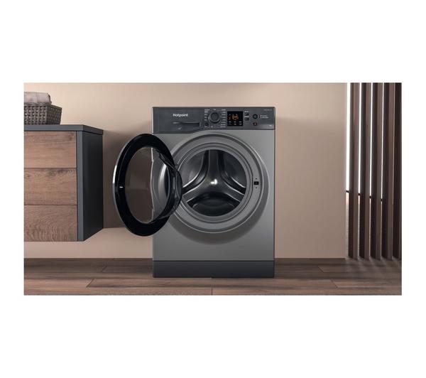 Hotpoint NSWR 845C GK UK N 8 kg 1400 Spin Washing Machine - Graphite