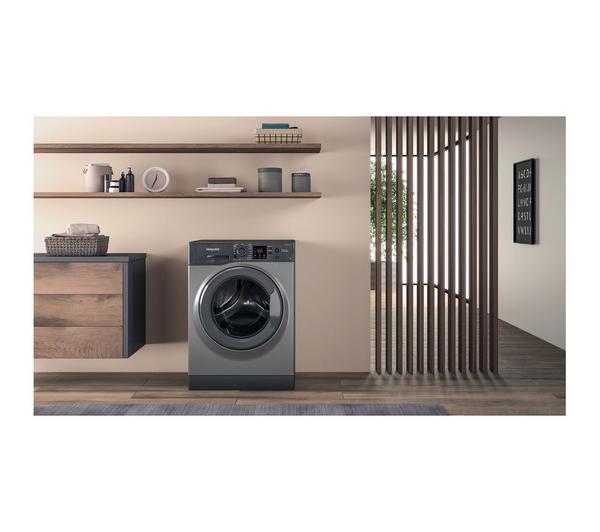 Hotpoint NSWR 845C GK UK N 8 kg 1400 Spin Washing Machine - Graphite