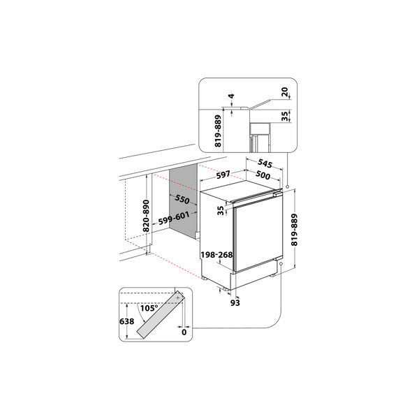 Indesit Integrated Fridge INBUF011