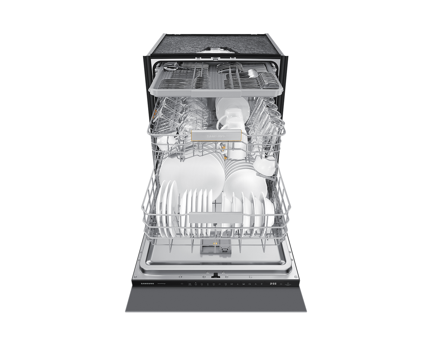 Samsung Series 11 DW60BG830I00EU Built in 60cm Dishwasher with WaterJetClean, Auto Door & SmartThings, 14 Place Setting