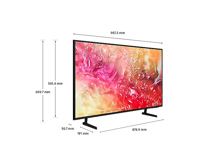 2024 43” DU7110 Crystal UHD 4K HDR Smart TV