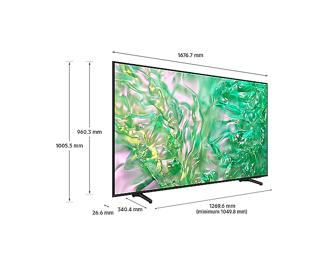 2024 75" DU8000 Crystal UHD 4K HDR Smart TV