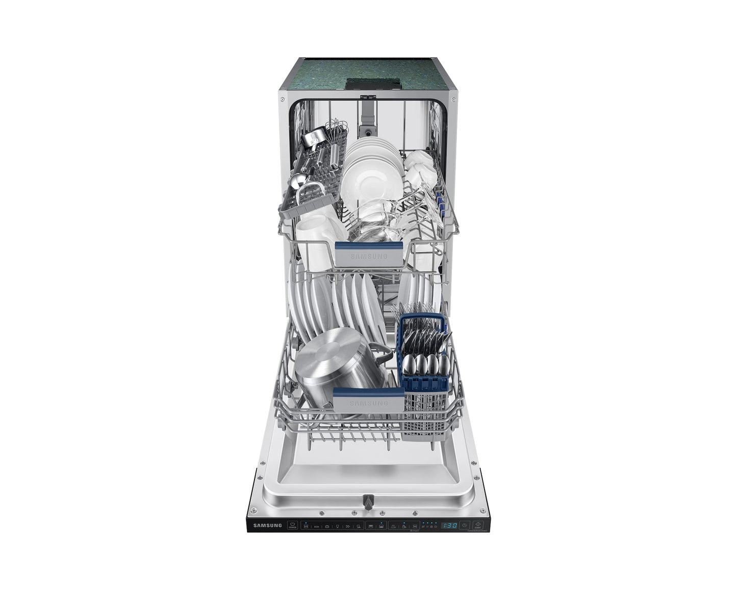 Samsung DW50DG430B00EU Integrated Dishwasher Series 5 Auto Door Open 9 Place Settings