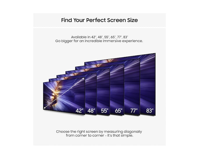 Samsung QE77S90FAEXXU 77" OLED S90F 4K Vision AI Smart TV (2025)