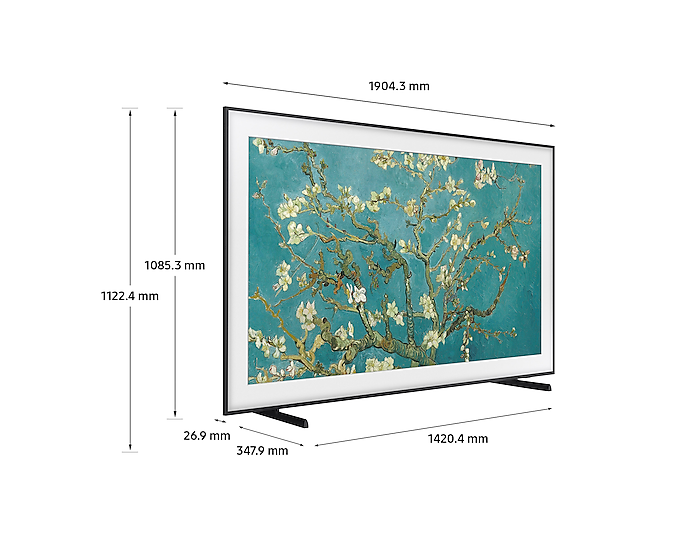 2023 85” The Frame QLED 4K HDR Smart TV with S801B Lifestyle Ultra Slim Soundbar