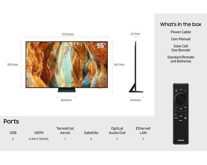 Samsung QE55QN73FATXXU 55" Neo QLED QN73F 4K Vision AI Smart TV (2025)