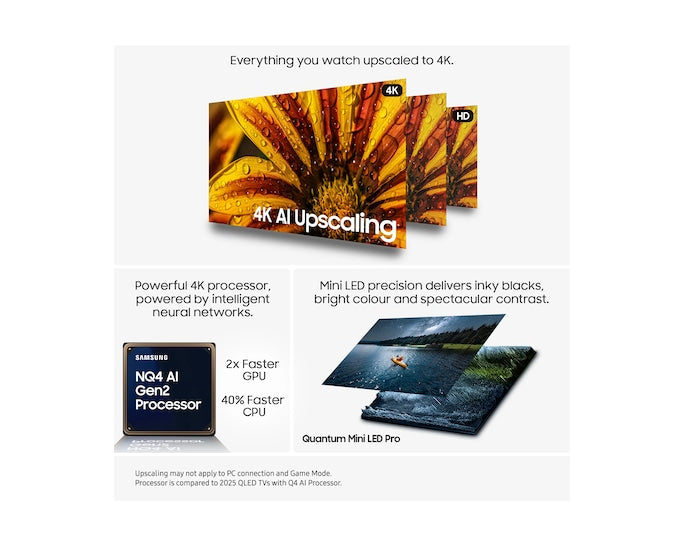 Samsung QE75QN85FAUXXU 75" Neo QLED QN85F 4K Vision AI Smart TV (2025)