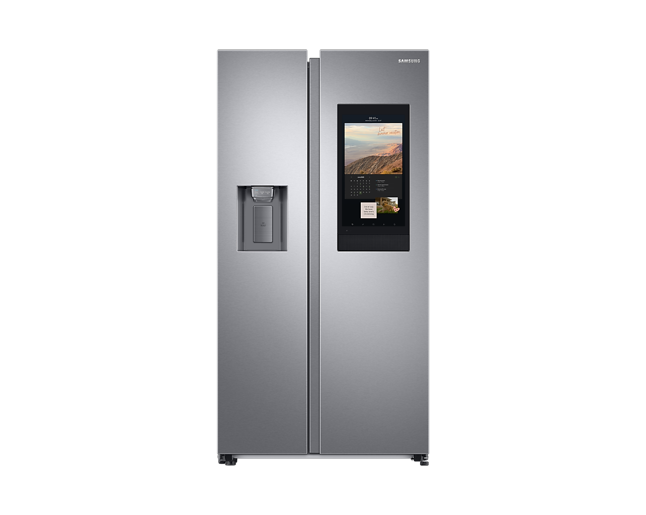 Samsung Family Hub American Style Fridge Freezer with SmartThings - Aluminium - RS6HA8891SL/EU