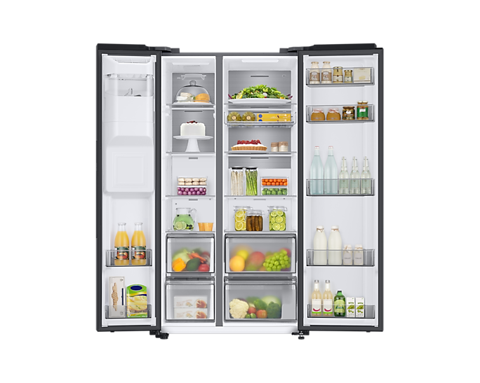 Samsung Series 8 American Style Fridge Freezer with SpaceMax™ Technology - Black - RS68A884CB1/EU