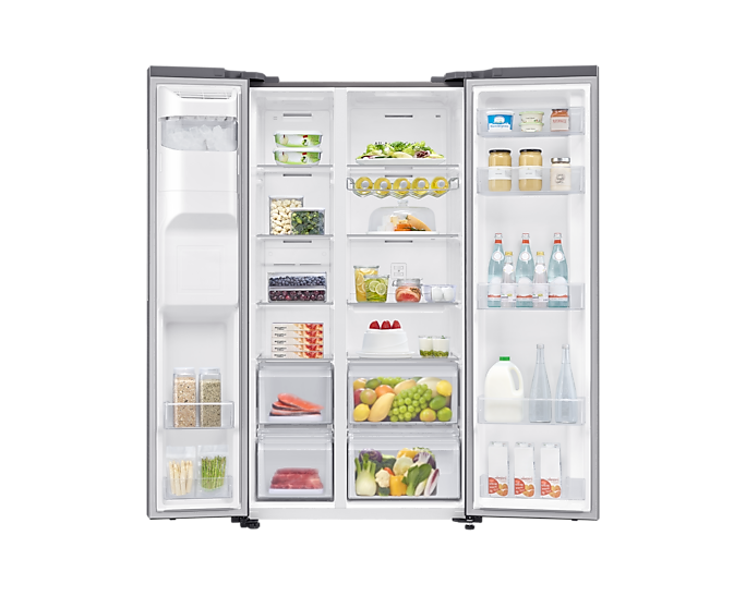 Samsung Series 7 SpaceMax™ RS65DG54R3S9/EU American Style Smart Fridge Freezer - Refined Inox