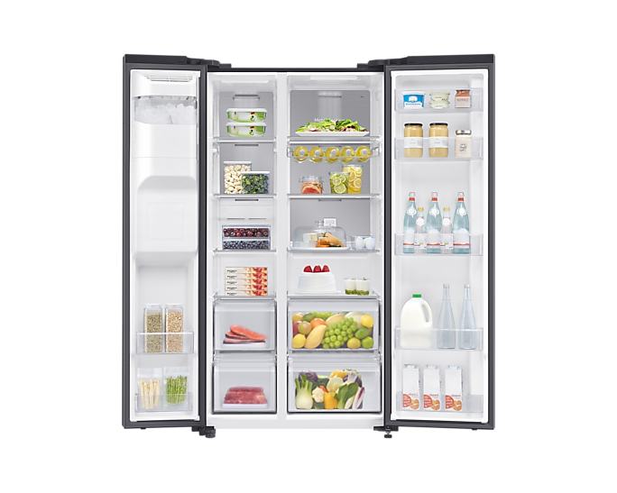 Samsung Series 8 SpaceMax™ RS65R8491S9/EU American-Style Smart Fridge Freezer - Black