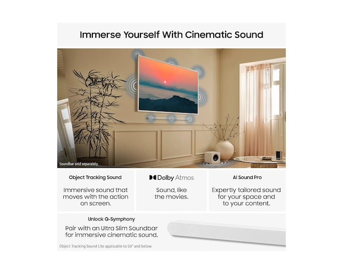 Samsung QE50LS03FAUXXU 50" The Frame QLED 4K Vision AI Smart TV (2025)