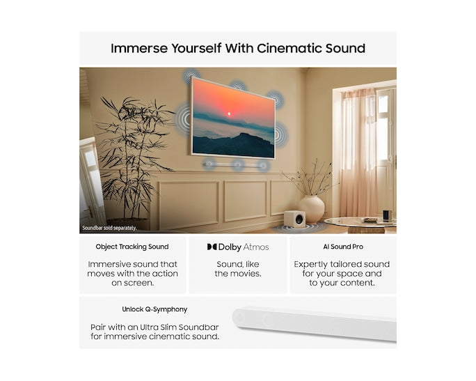 Samsung QE85LS03FWUXXU 85" The Frame Pro Neo QLED 4K Vision AI Smart TV (2025)