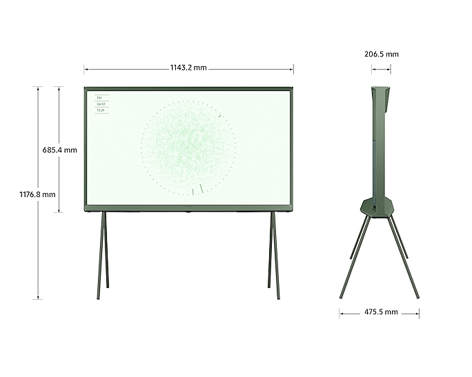 50" The Serif LS01D QLED 4K HDR Smart TV in Ivy Green (2024)