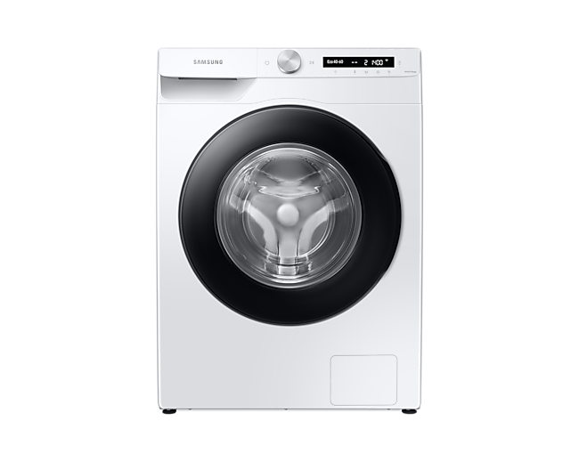 Samsung Series 5+, WW90T534DAN/S1 with ecobubble™, Washing Machine, 9 kg 1400 rpm, Inox