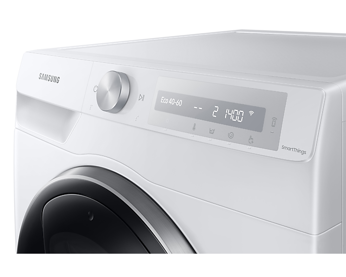 Samsung Series 6+ Auto Dose WW90T684DLH/S1 with EcoBubble™, Washing Machine, 9kg 1400rpm, White