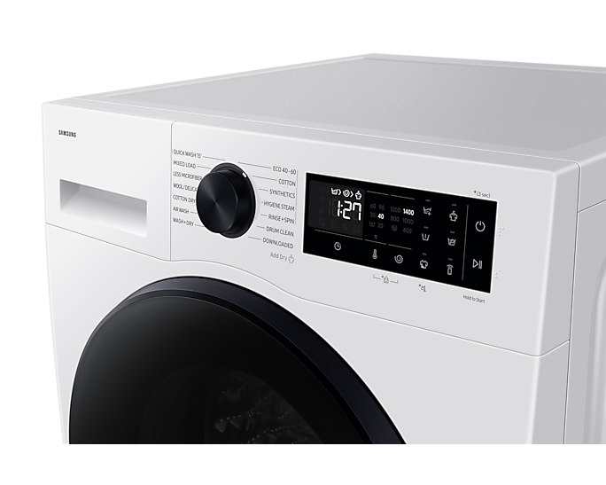 Samsung Series 5 AI Energy WD11DG5B15BEEU 11 KG / 6 KG Washer Dryer with 1400rpm, White, D/A Rated