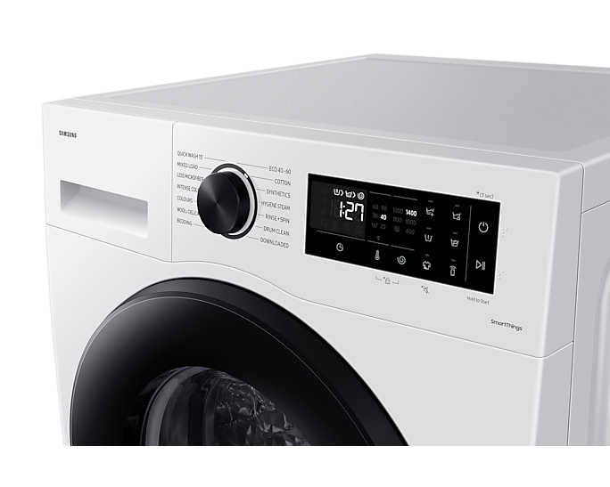 Samsung Series 5 WW80CGC04DAE/EU ecobubble™ and SmartThings Washing Machine, 8kg 1400rpm